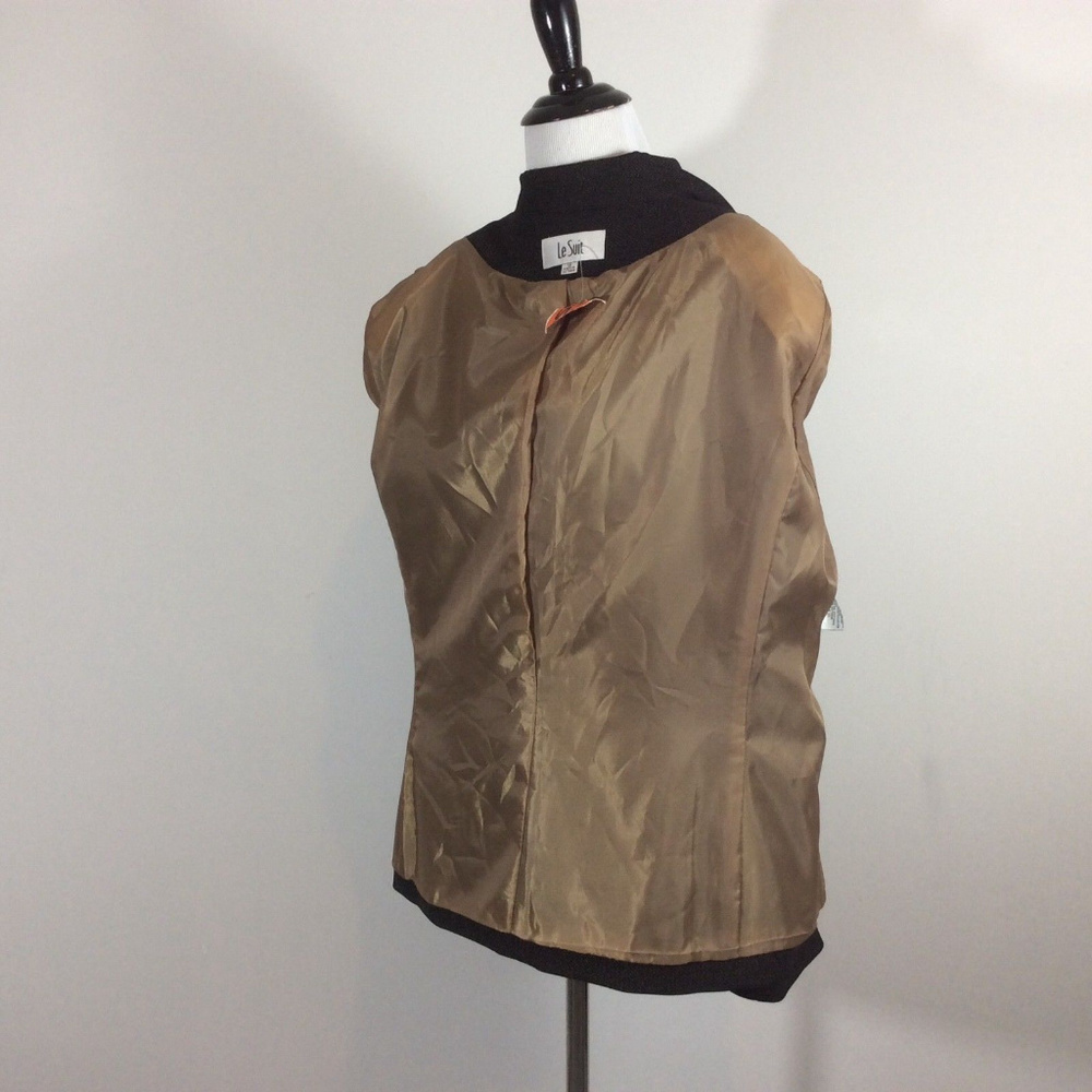 Le Suit Black Champagne Blazer Jacket 14 - Picture 5 of 7